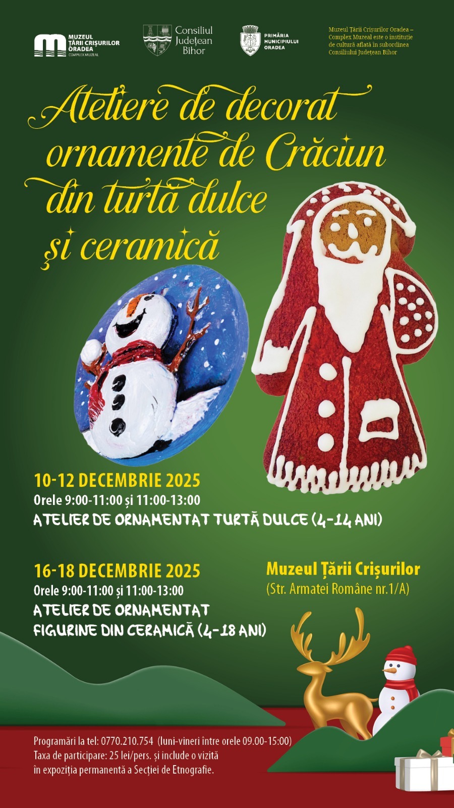 Turtă dulce și ceramică de Crăciun